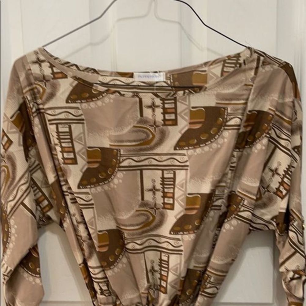 𝅺PEPPERMINT dress brown mini NWTS - Picture 9 of 9